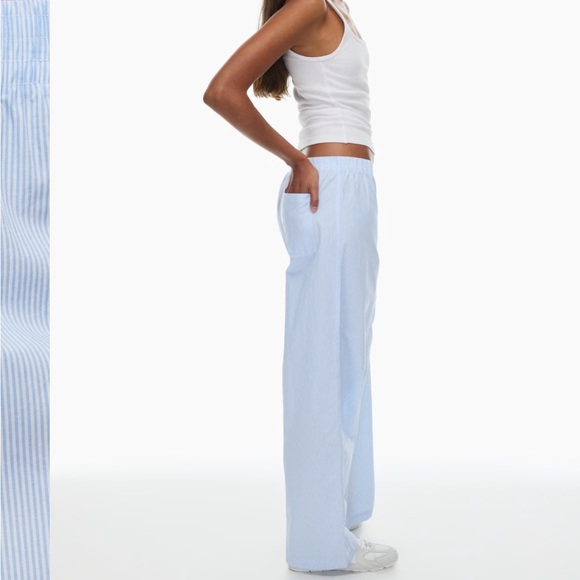 Aritzia Dupont Pant Blue & White Stripes (SOLD OUT) - Picture 3 of 5